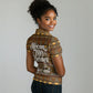 Personalized African 70th Birthday Women Polo Shirt Tribal Pattern Mudcloth Heritage Art