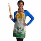 Personalized African 70th Birthday Apron Tribal Animal Print Heritage Pattern