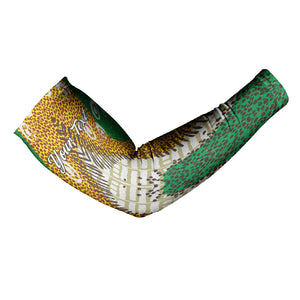 Personalized African 70th Birthday Arm Sleeves Tribal Animal Print Heritage Pattern