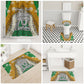 Personalized African 70th Birthday Bathroom Set Tribal Animal Print Heritage Pattern