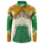 Personalized African 70th Birthday Button Sweatshirt Tribal Animal Print Heritage Pattern