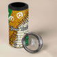 Personalized African 70th Birthday 4 in 1 Can Cooler Tumbler Tribal Animal Print Heritage Pattern