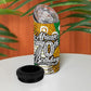 Personalized African 70th Birthday 4 in 1 Can Cooler Tumbler Tribal Animal Print Heritage Pattern