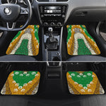 Personalized African 70th Birthday Car Mats Tribal Animal Print Heritage Pattern