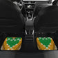 Personalized African 70th Birthday Car Mats Tribal Animal Print Heritage Pattern
