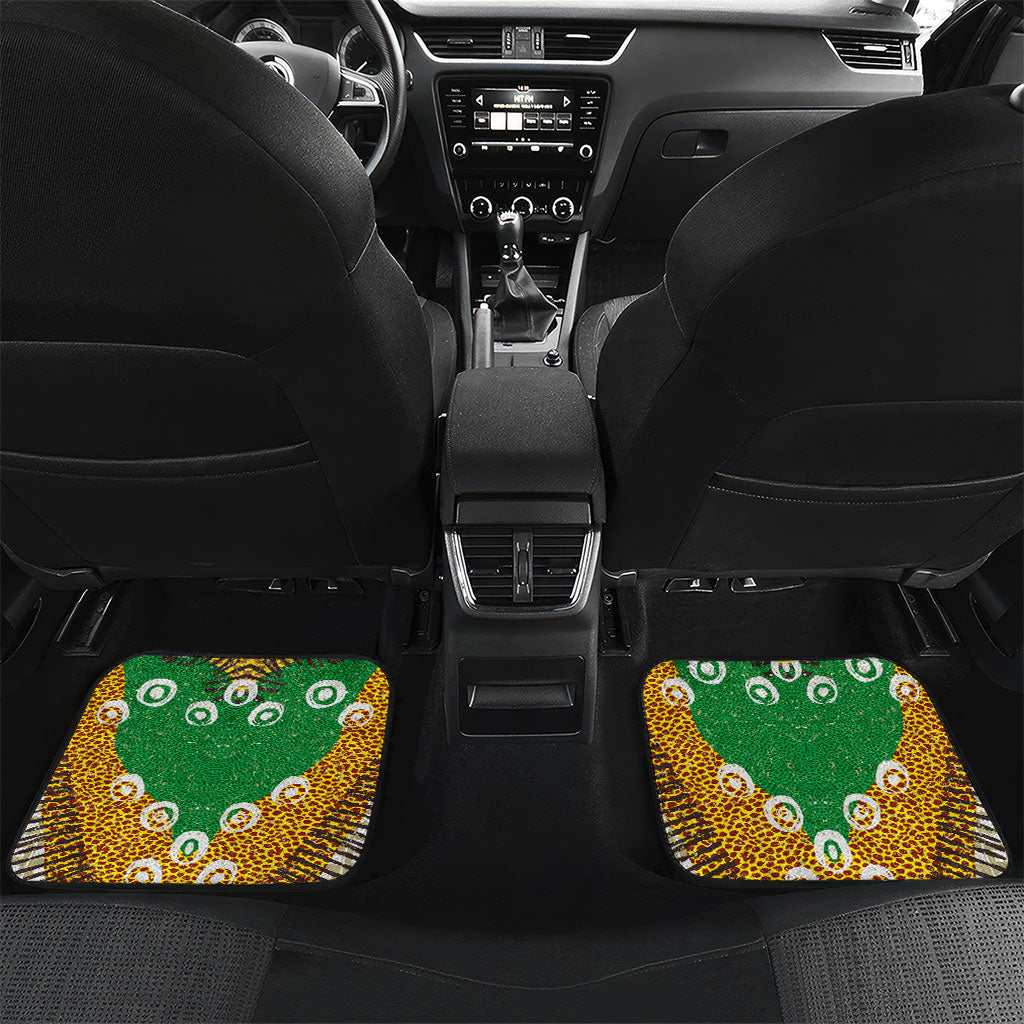 Personalized African 70th Birthday Car Mats Tribal Animal Print Heritage Pattern