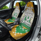 Personalized African 70th Birthday Car Seat Cover Tribal Animal Print Heritage Pattern