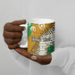 Personalized African 70th Birthday Ceramic Mug Tribal Animal Print Heritage Pattern