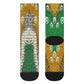 Personalized African 70th Birthday Crew Socks Tribal Animal Print Heritage Pattern