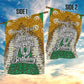 Personalized African 70th Birthday Garden Flag Tribal Animal Print Heritage Pattern