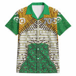 Personalized African 70th Birthday Hawaiian Shirt Tribal Animal Print Heritage Pattern