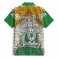 Personalized African 70th Birthday Hawaiian Shirt Tribal Animal Print Heritage Pattern