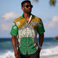 Personalized African 70th Birthday Hawaiian Shirt Tribal Animal Print Heritage Pattern