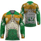 Personalized African 70th Birthday Hockey Jersey Tribal Animal Print Heritage Pattern