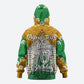 Personalized African 70th Birthday Hoodie Tribal Animal Print Heritage Pattern