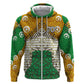 Personalized African 70th Birthday Hoodie Tribal Animal Print Heritage Pattern
