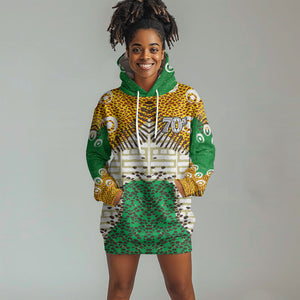 Personalized African 70th Birthday Hoodie Dress Tribal Animal Print Heritage Pattern