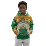 Personalized African 70th Birthday Kid Hoodie Tribal Animal Print Heritage Pattern