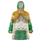 Personalized African 70th Birthday Kid Wearable Blanket Hoodie Tribal Animal Print Heritage Pattern