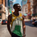Personalized African 70th Birthday Men Tank Top Tribal Animal Print Heritage Pattern