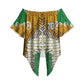 Personalized African 70th Birthday Off Shoulder Wrap Waist Top Tribal Animal Print Heritage Pattern