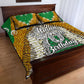 Personalized African 70th Birthday Quilt Bed Set Tribal Animal Print Heritage Pattern
