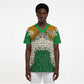 Personalized African 70th Birthday Scrub Top Tribal Animal Print Heritage Pattern