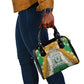 Personalized African 70th Birthday Shoulder Handbag Tribal Animal Print Heritage Pattern