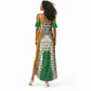 Personalized African 70th Birthday Summer Maxi Dress Tribal Animal Print Heritage Pattern