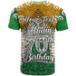 Personalized African 70th Birthday T shirt Tribal Animal Print Heritage Pattern