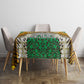 Personalized African 70th Birthday Tablecloth Tribal Animal Print Heritage Pattern