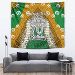 Personalized African 70th Birthday Tapestry Tribal Animal Print Heritage Pattern