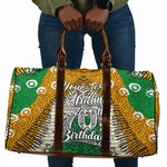 Personalized African 70th Birthday Travel Bag Tribal Animal Print Heritage Pattern