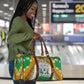 Personalized African 70th Birthday Travel Bag Tribal Animal Print Heritage Pattern