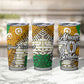 Personalized African 70th Birthday Tumbler Cup Tribal Animal Print Heritage Pattern