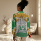 Personalized African 70th Birthday Women Casual Shirt Tribal Animal Print Heritage Pattern