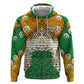 Personalized African 70th Birthday Zip Hoodie Tribal Animal Print Heritage Pattern