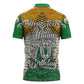 Personalized African 70th Birthday Zipper Polo Shirt Tribal Animal Print Heritage Pattern