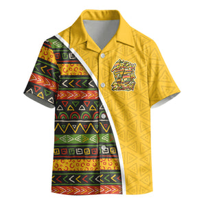 Personalized African 75th Birthday Kid Hawaiian Shirt Colorful Tribal Geometric Heritage Pattern
