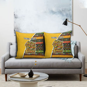 Personalized African 75th Birthday Pillow Cover Colorful Tribal Geometric Heritage Pattern