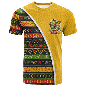 Personalized African 75th Birthday T shirt Colorful Tribal Geometric Heritage Pattern