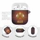 Aker AirPods Case Ancient Egyptian Sunset Gradient, Twin Lion Guardians, and Solar Disc - African Pride
