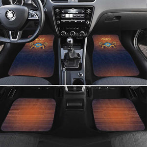 Aker Car Mats Ancient Egyptian Sunset Gradient, Twin Lion Guardians, and Solar Disc - African Pride