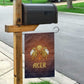 Aker Garden Flag Ancient Egyptian Sunset Gradient, Twin Lion Guardians, and Solar Disc - African Pride