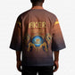 Aker Kimono Ancient Egyptian Sunset Gradient, Twin Lion Guardians, and Solar Disc - African Pride