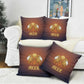 Aker Pillow Cover Ancient Egyptian Sunset Gradient, Twin Lion Guardians, and Solar Disc - African Pride