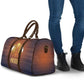 Aker Travel Bag Ancient Egyptian Sunset Gradient, Twin Lion Guardians, and Solar Disc - African Pride