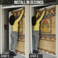 Aker Ancient Egyptian Door Cover with Hieroglyphic Pattern, Pyramid Symbol, and Twin Lion Guardians Motif - African Pride