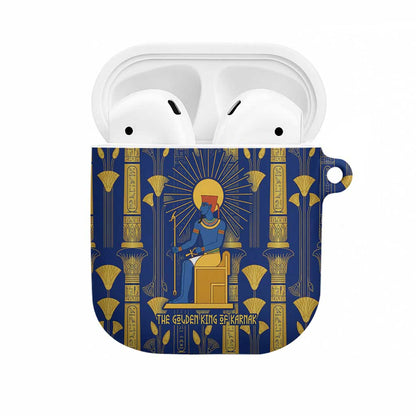 Amun AirPods Case Ancient Egyptian Hieroglyphic, Pharaoh and Scarab - African Pride