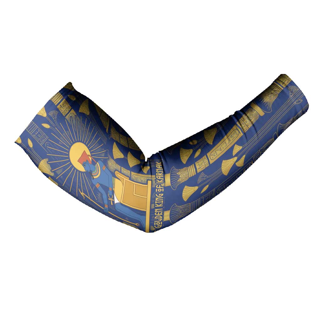 Amun Arm Sleeves Ancient Egyptian Hieroglyphic, Pharaoh and Scarab - African Pride